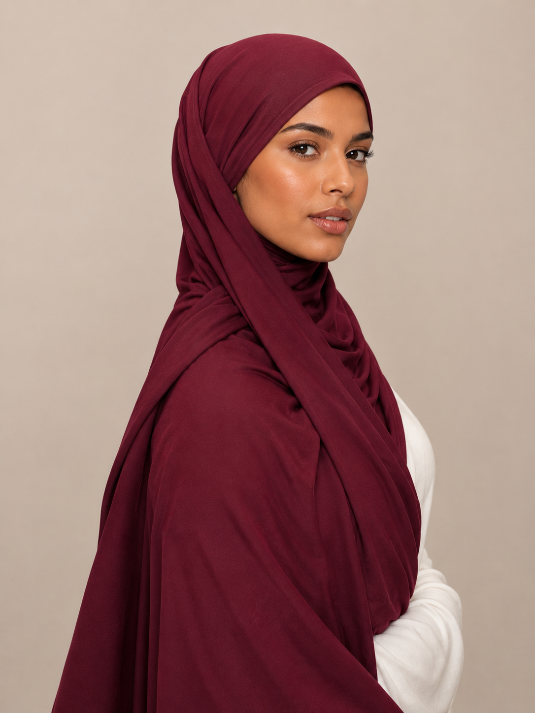 Hijab Jersey Premium de Luxe à Nouer