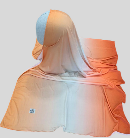 Hijab Tie & Dye couleurs dégradées