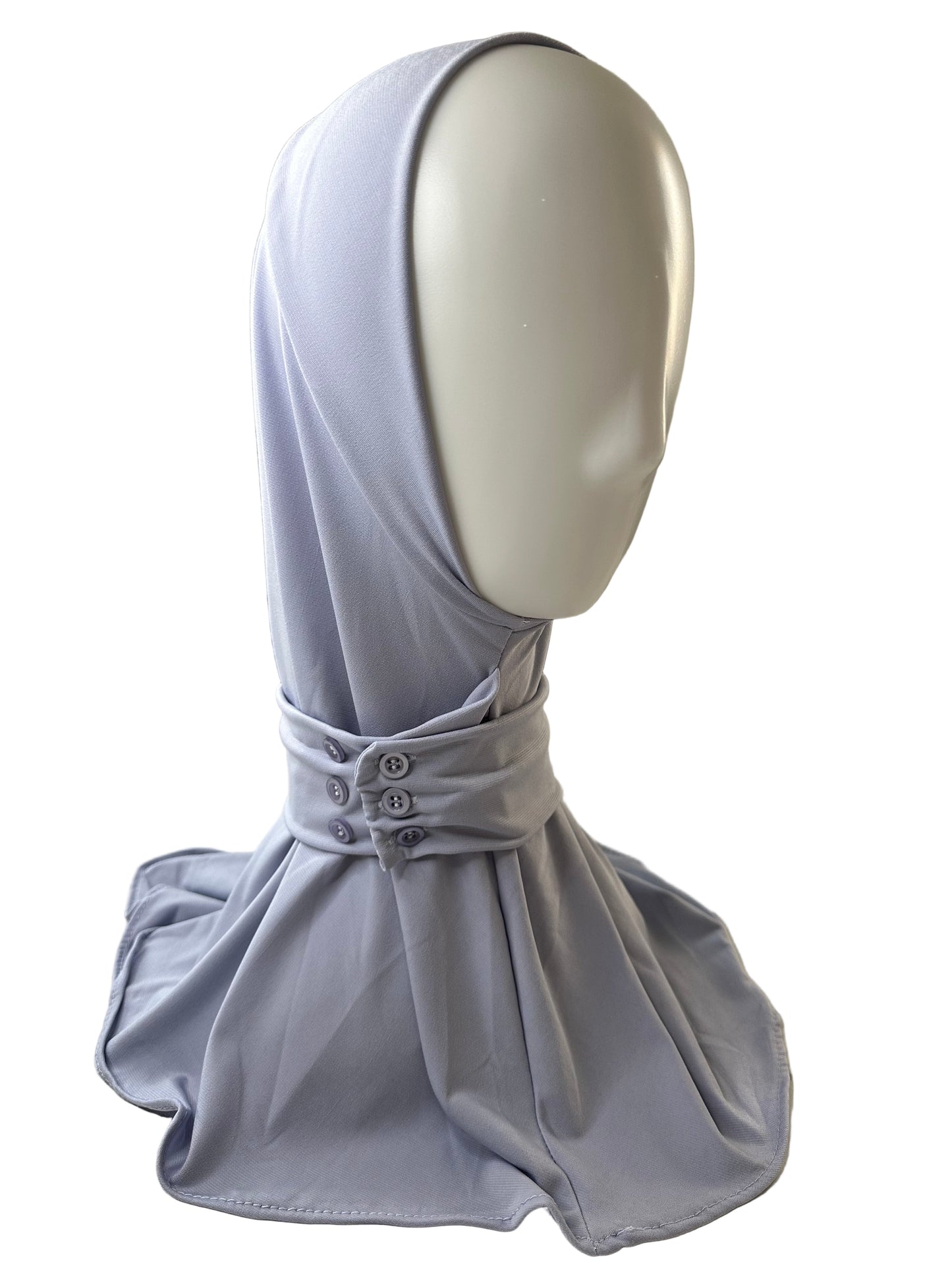 Hijab Cagoule Bouton Réglable – Jersey Premium