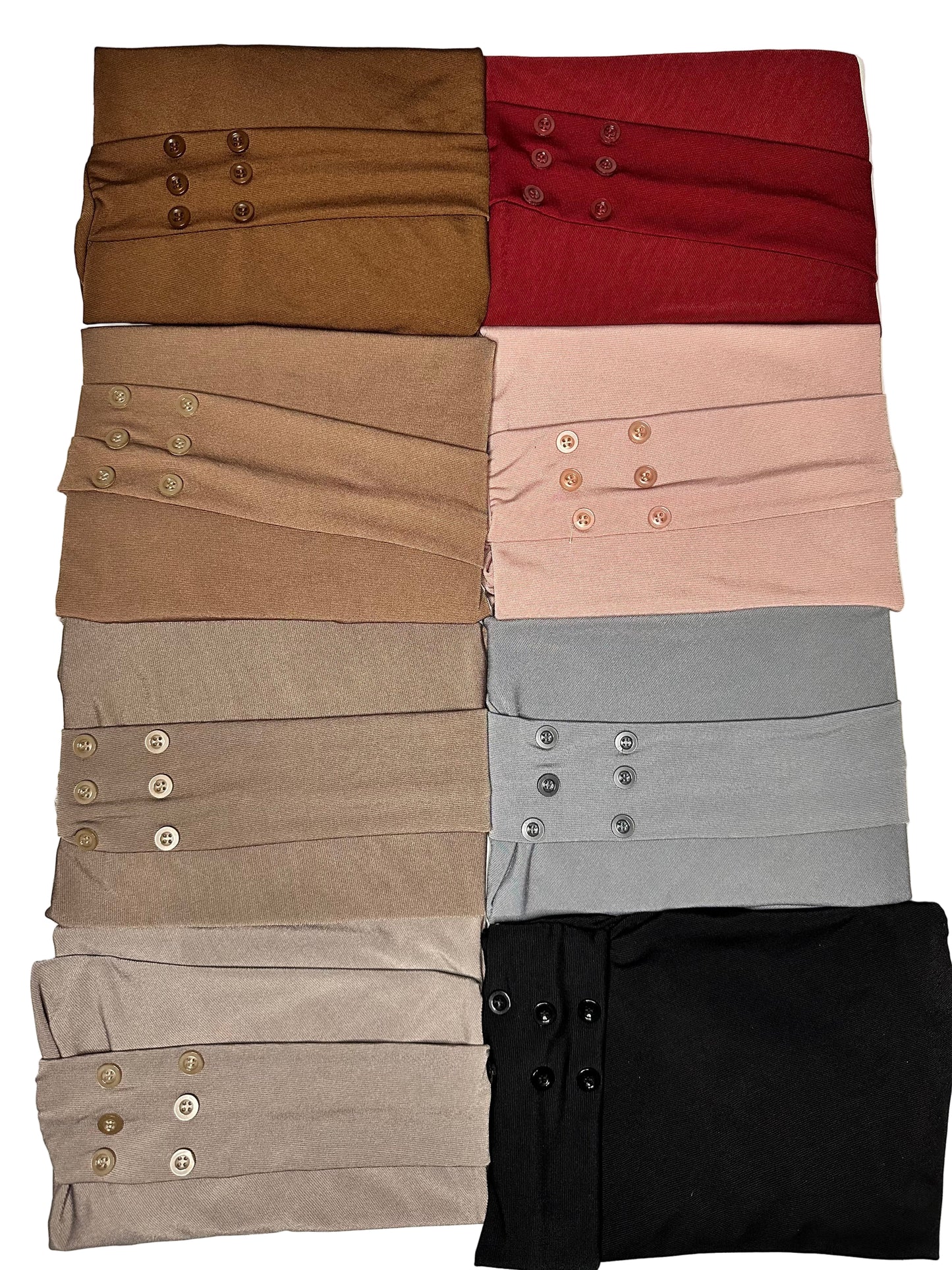Hijab Cagoule Bouton Réglable – Jersey Premium