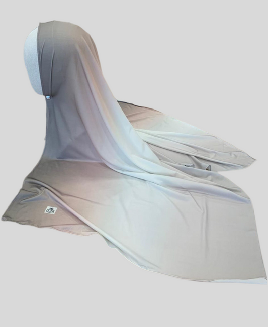 Hijab Tie & Dye couleurs dégradées