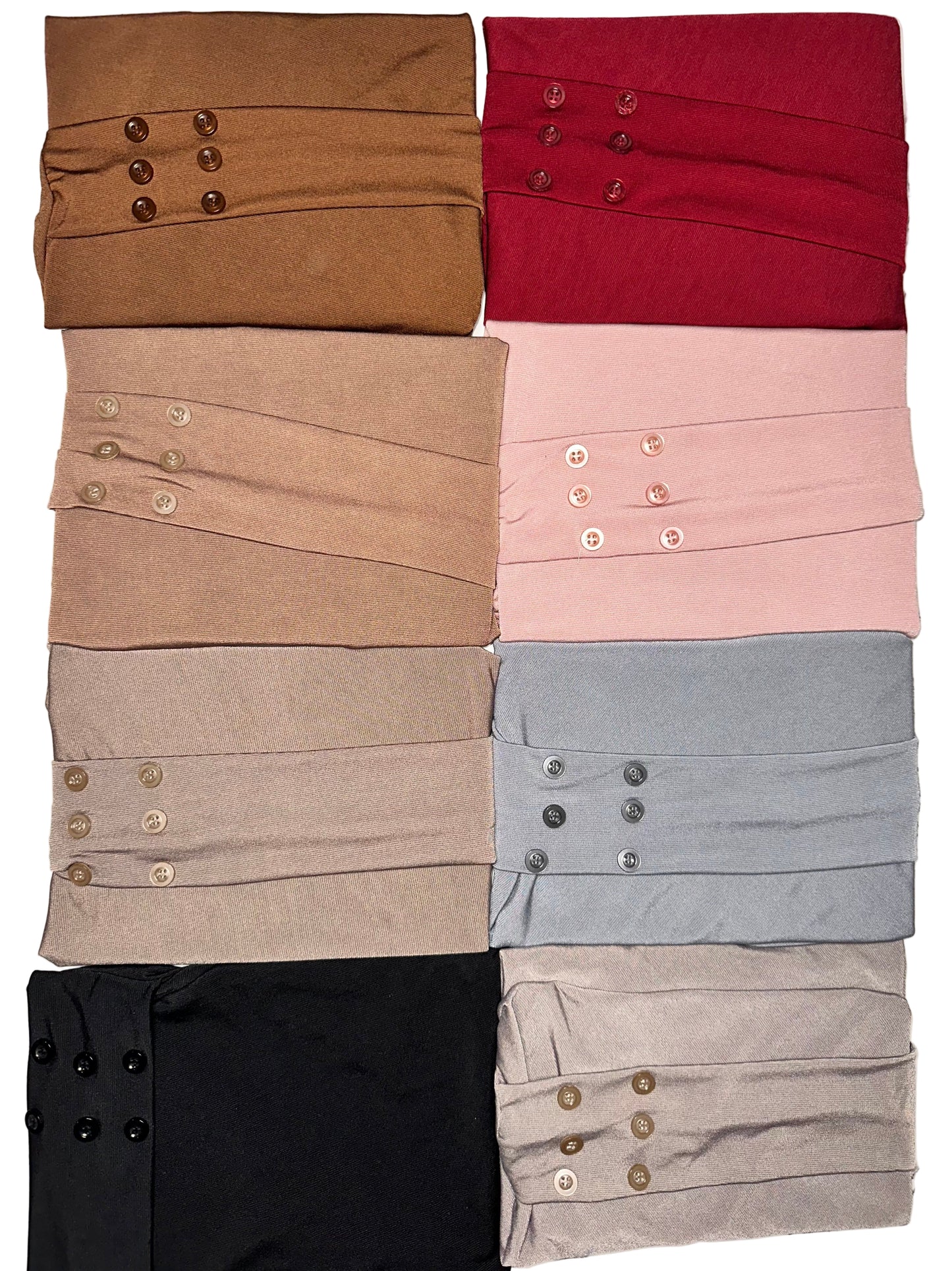 Hijab Cagoule Bouton Réglable – Jersey Premium