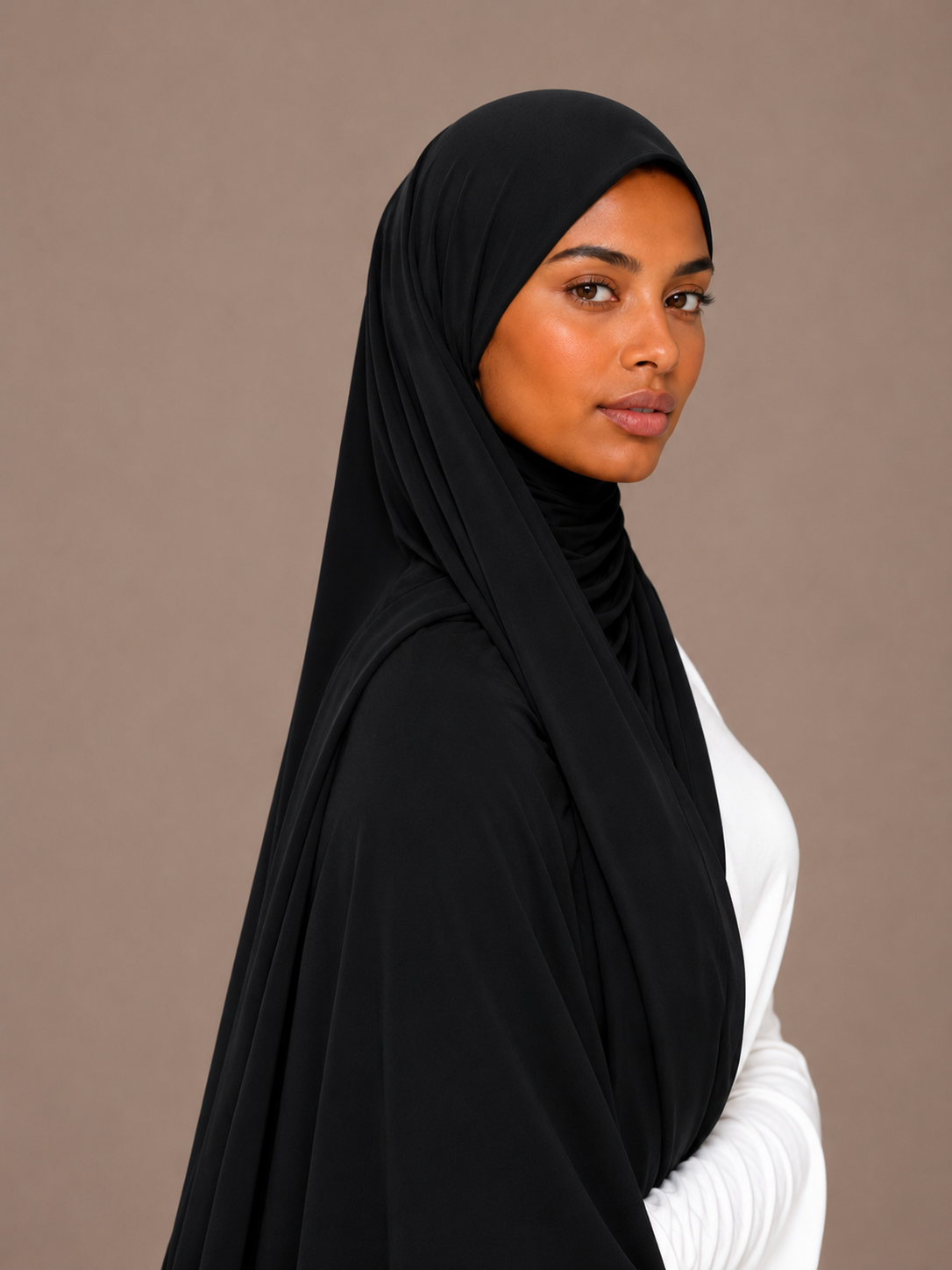 Hijab Jersey Premium de Luxe à Nouer