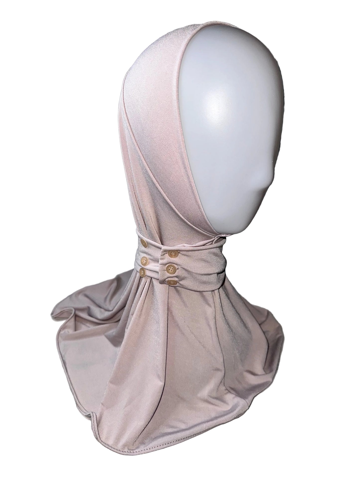 Hijab Cagoule Bouton Réglable – Jersey Premium