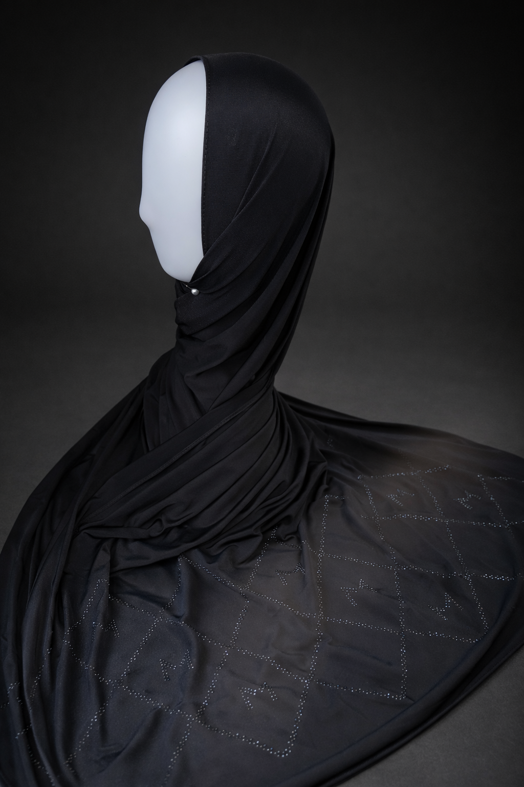 Hijab Jersey Liquid Strass M ton sur ton