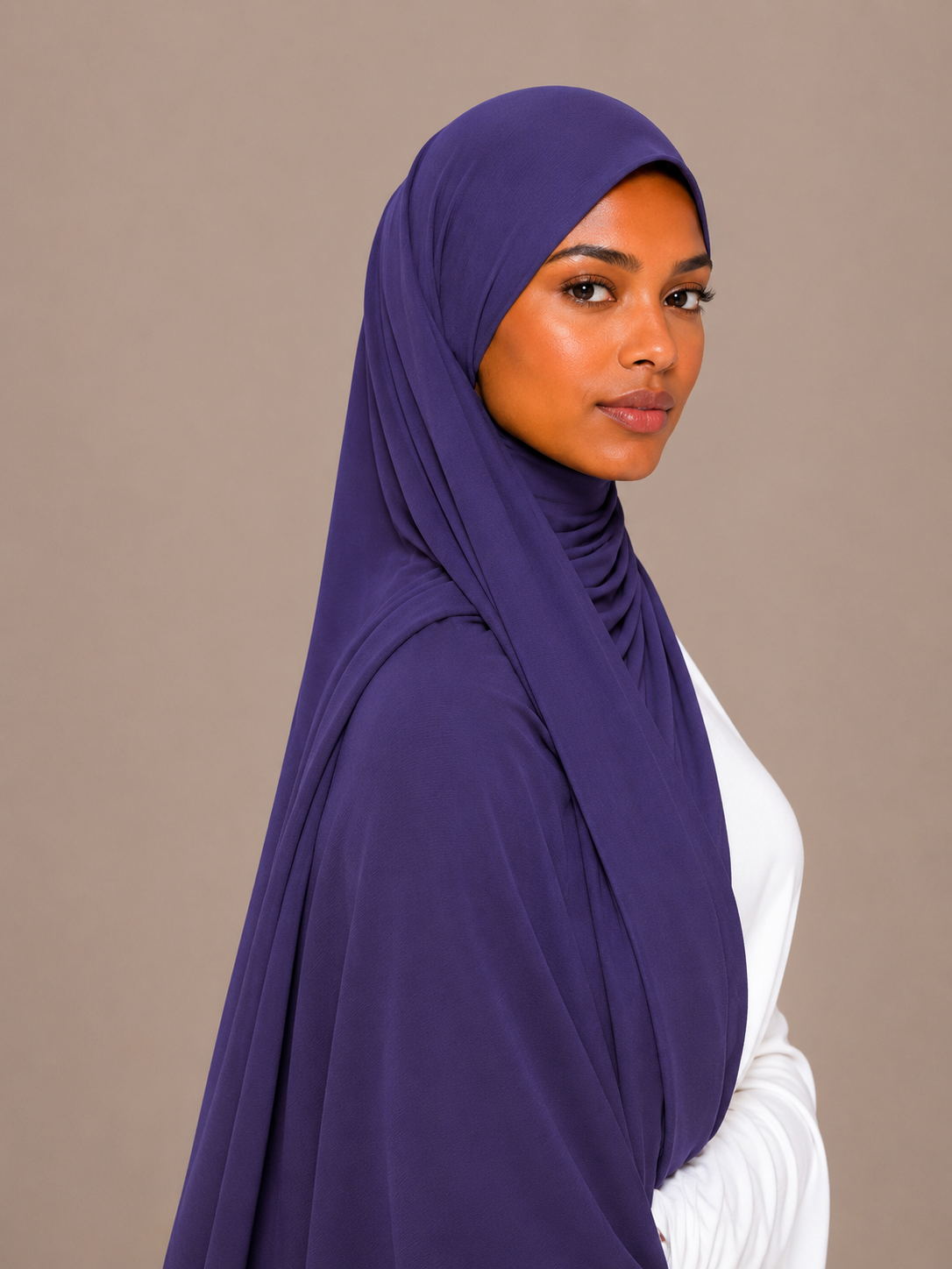 Hijab Jersey Premium de Luxe à Nouer