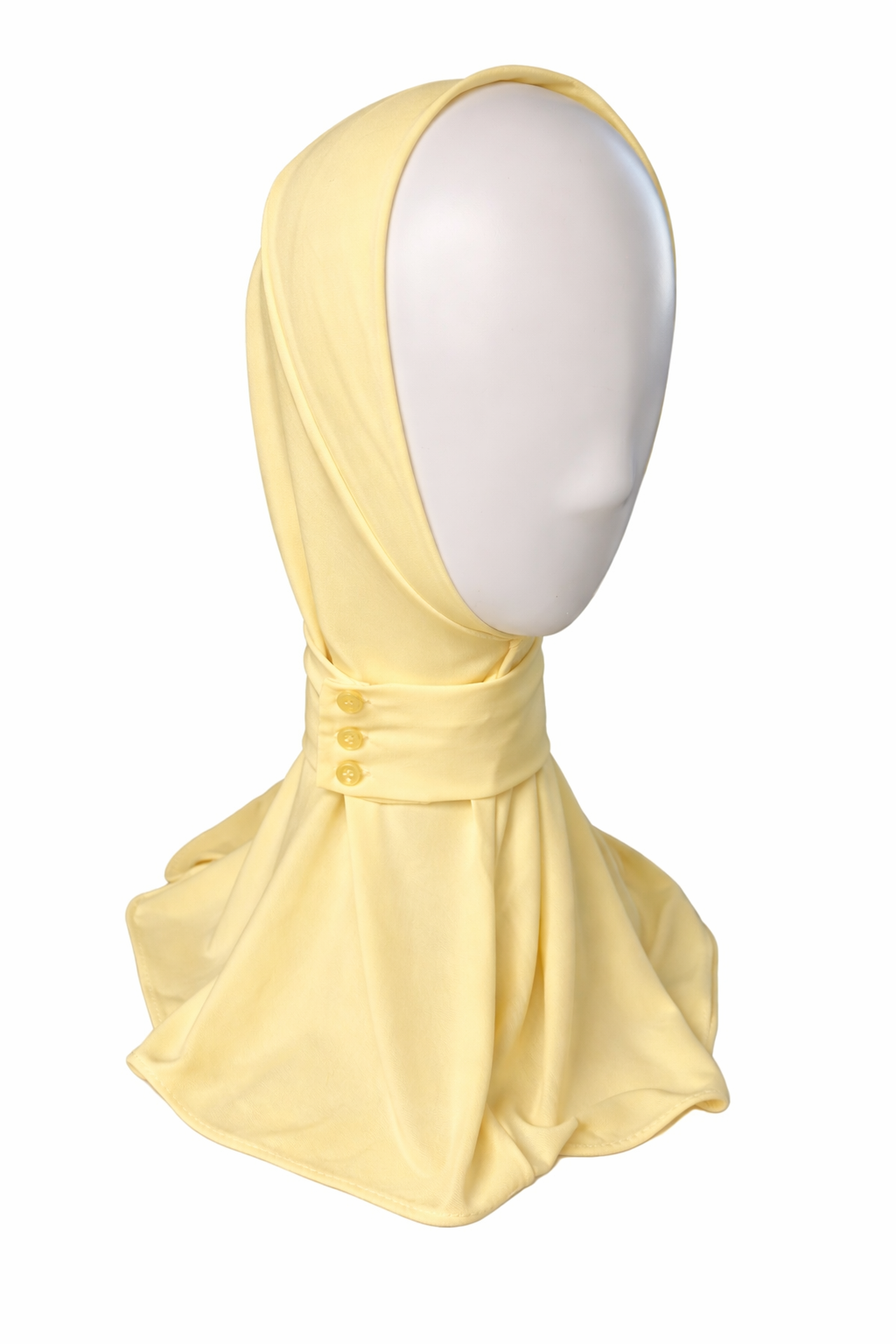 Hijab Cagoule Bouton Réglable – Jersey Premium
