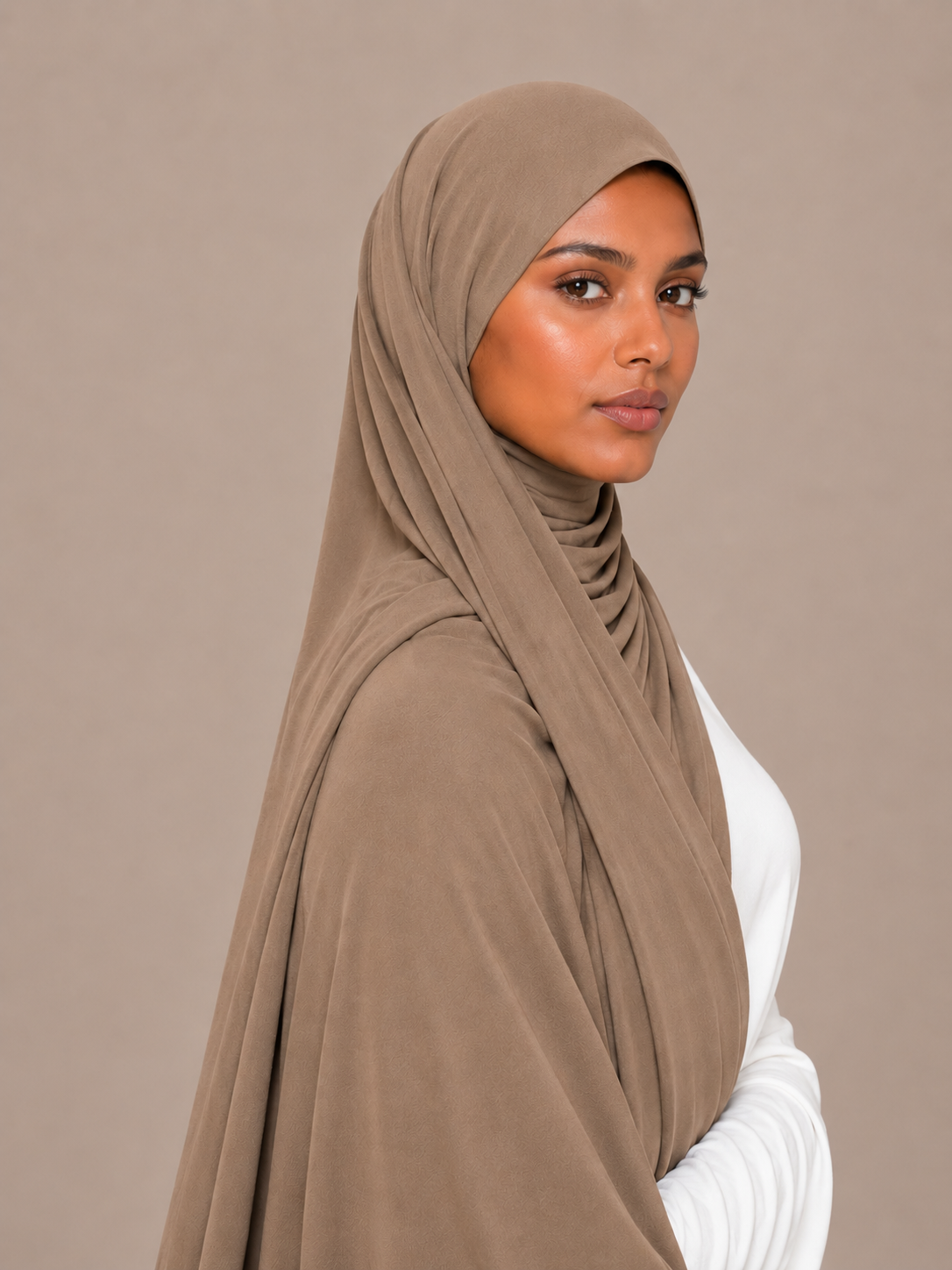 Hijab Jersey Premium de Luxe à Nouer