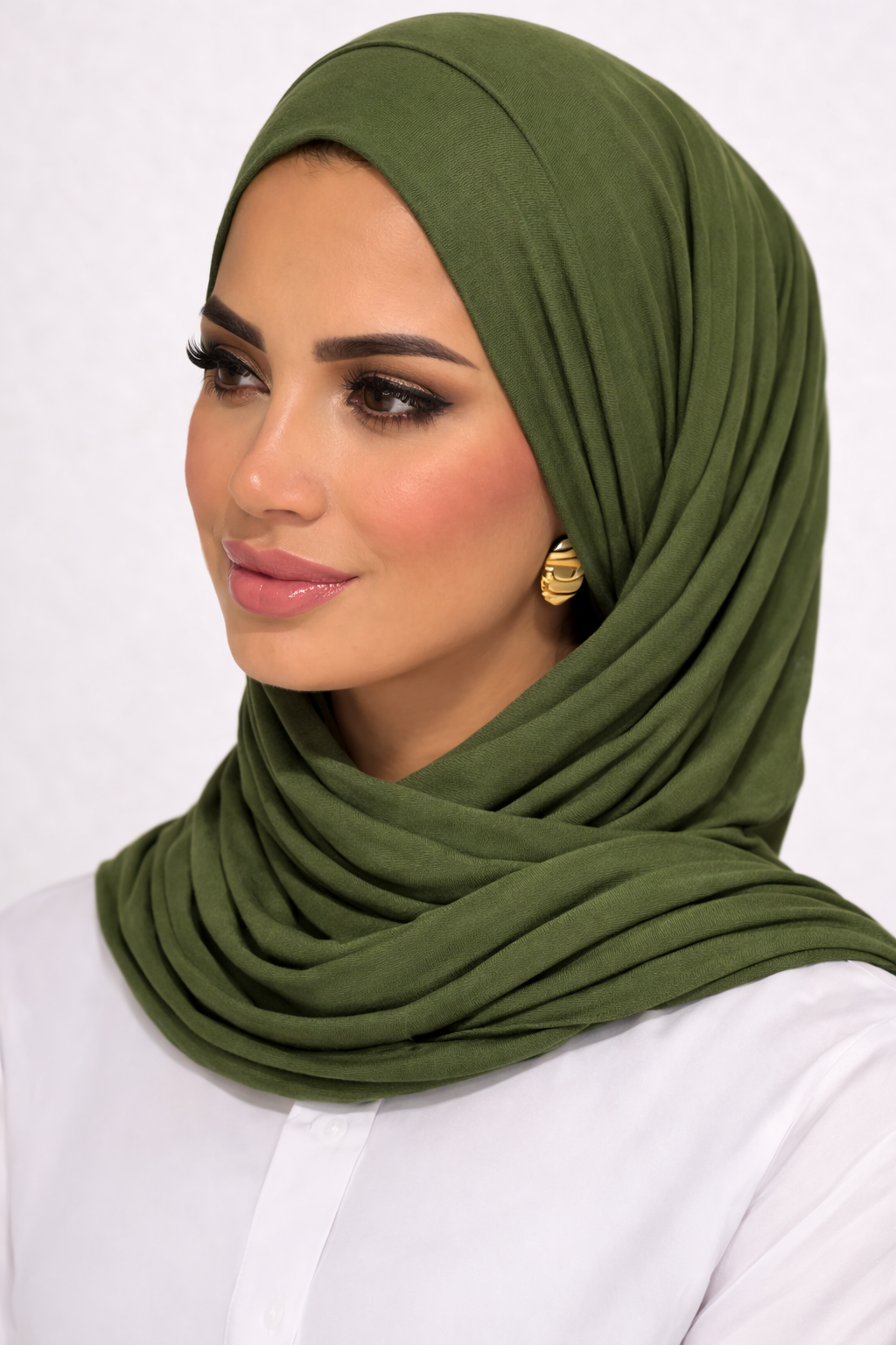 Hijab à enfiler – Bonnet intégré en coton