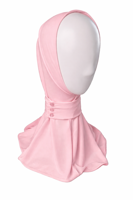 Hijab Cagoule Bouton Réglable – Jersey Premium