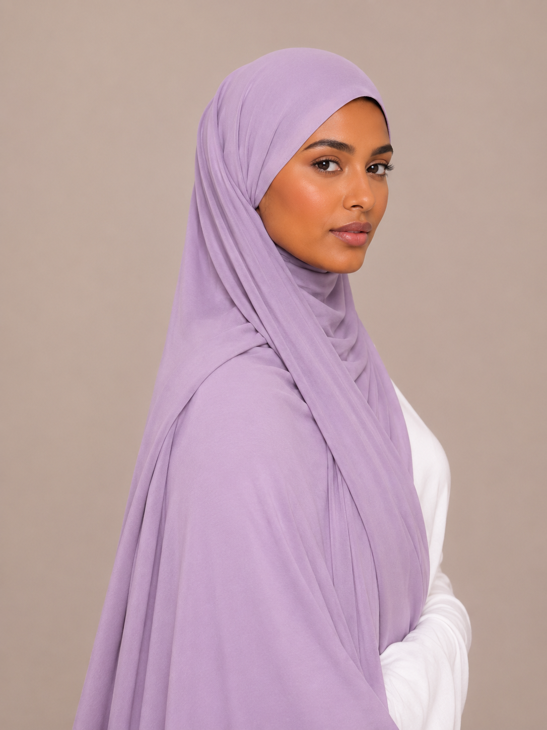 Hijab Jersey Premium de Luxe à Nouer
