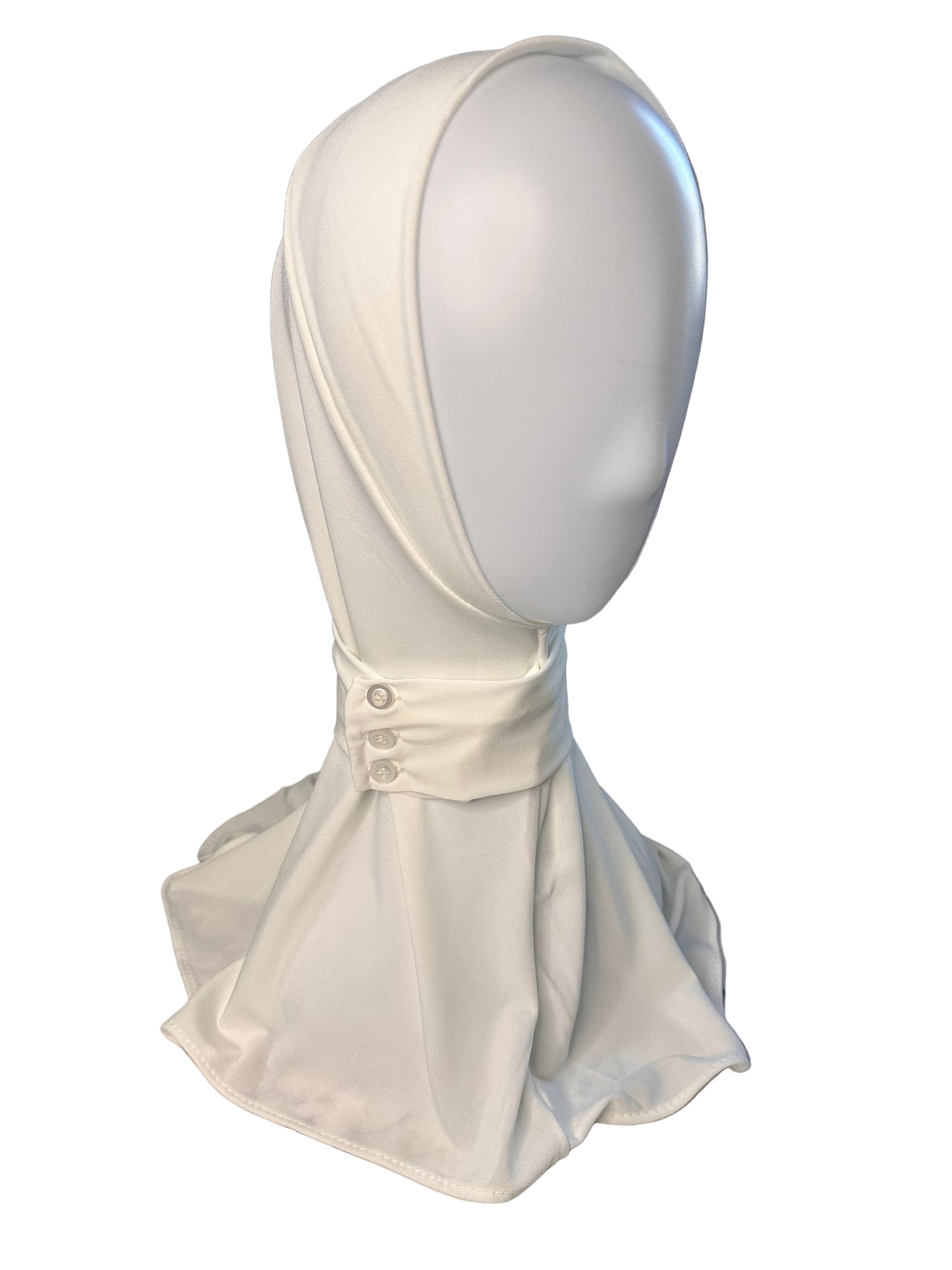 Hijab Cagoule Bouton Réglable – Jersey Premium